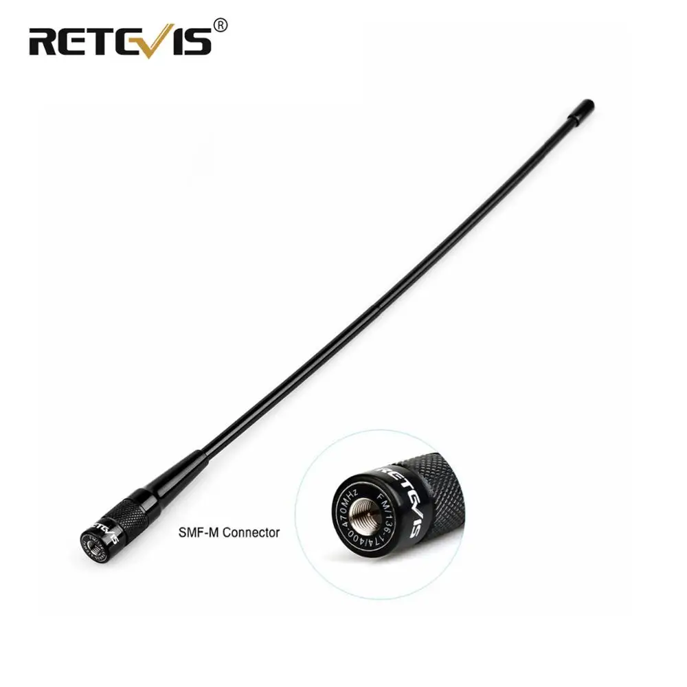 Retevis RHD 771 Мужская антенна 37 5 см VHF UHF Walkie Talkie Antenna для Yaesu SMA M RT1 RT3S RT3 RT81 For TYT|vhf uhf|uhf vhfvhf