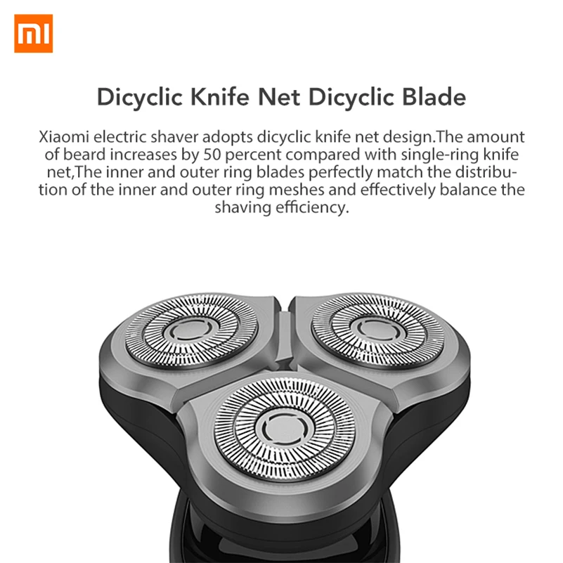 Xiaomi Mijia электрическая бритва для бритья Xiomi USB быстрая зарядка Xaomi бритва 3 головки гибкий Поплавок для бритья Xiami электрическая бритва для мужчин