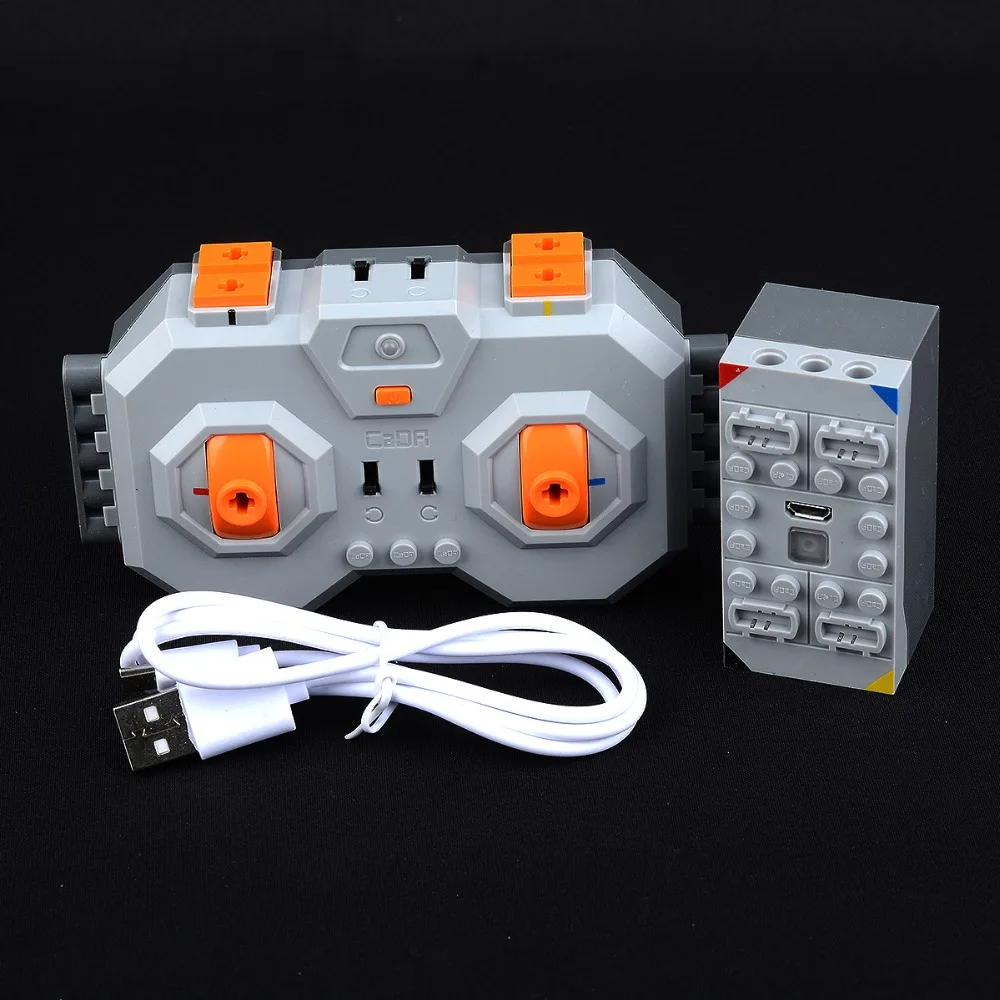 

Lithium battery (rechargeable) + 4 remote control Lithium battery can connect 4 PF 8878-1 54599 MOC LegoINGlys Building Blocks