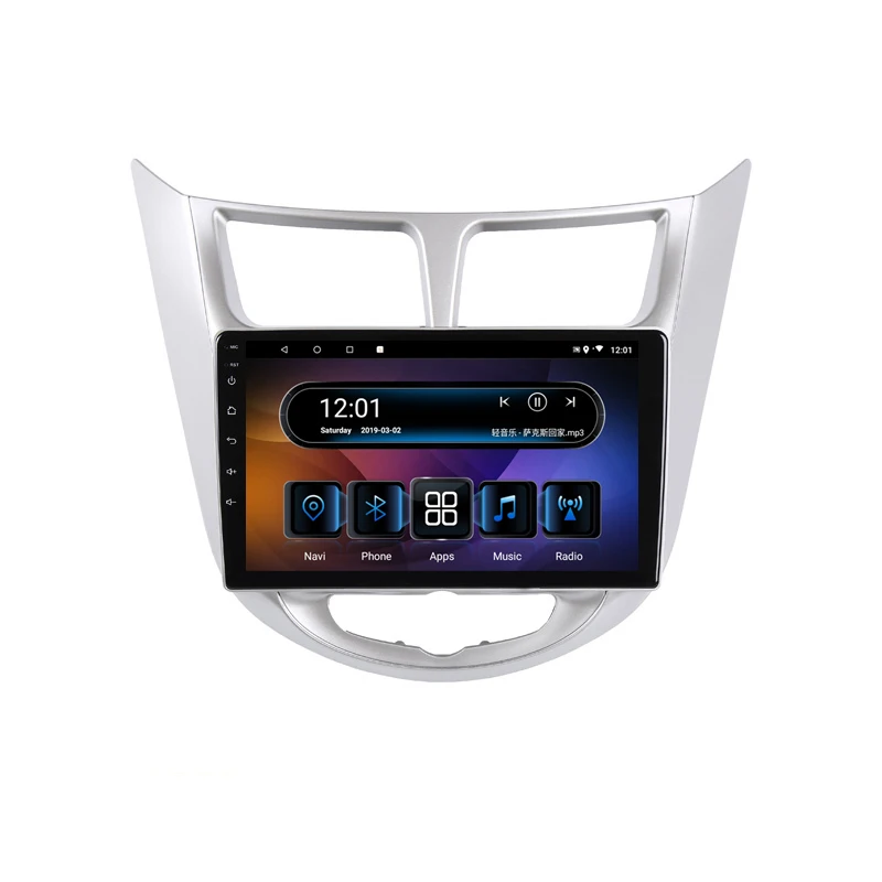 Flash Deal 10.1" 4G RAM 8 cores Android Car DVD GPS Navigation For Hyundai Solaris accent Verna i25 audio stereo car radio headunit wifi 18