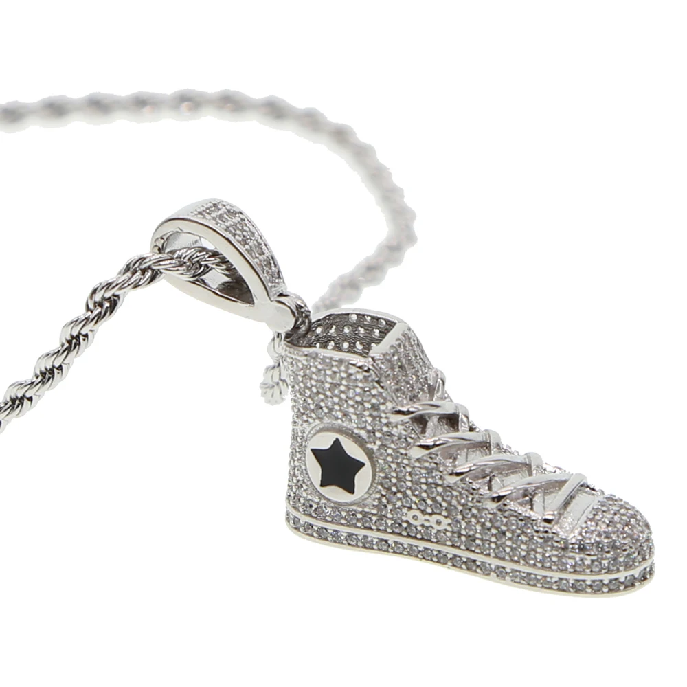 

Miami Cuban Link Chain pendant Necklace Silver/Gold Color Curb Chain For Men Jewelry 2018 new pave cz hip hop bling jewelry
