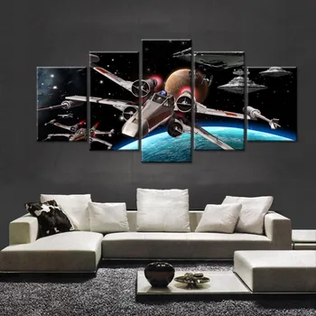 

Star Wars movie posters 3d diamond painting 5pcs Round diy diamonds cross stitch sticker picture diamond embroidery home deco