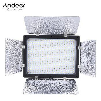 

Andoer W300 Video Light Photography Lighting Lamp Panel 300 LEDs Camera Light for Canon Nikon Sony DSLR Camera DV Camcorder