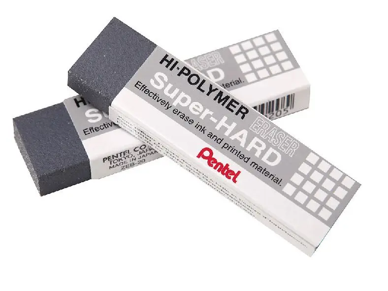 Pentel ZEB20 HI-POLYMER Supler Hard Eraser Japan 5