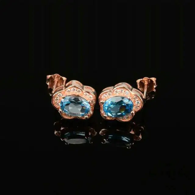 Kjjeaxcmy Fine Jewelry, серебро 925 инкрустация Природный Голубой Топаз установить минималистский бутик от имени серебро