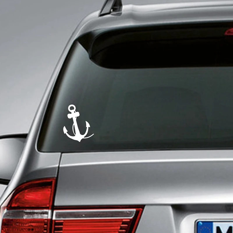 

4.25" x 3.5" Nautical Anchor vinyl car decal sticker - Windshield decal - Tattoo decal - Nautical Anchor, free shipping s2084
