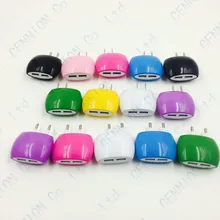 Булочка Dual USB настенное зарядное устройство Металл AC Мощность адаптер 5В 2.1A США ЕС устройство работающее от прикуривателя с 2 портами разъем для iPhone 6s/6/5/4 samsung s6 5 200 шт./лот