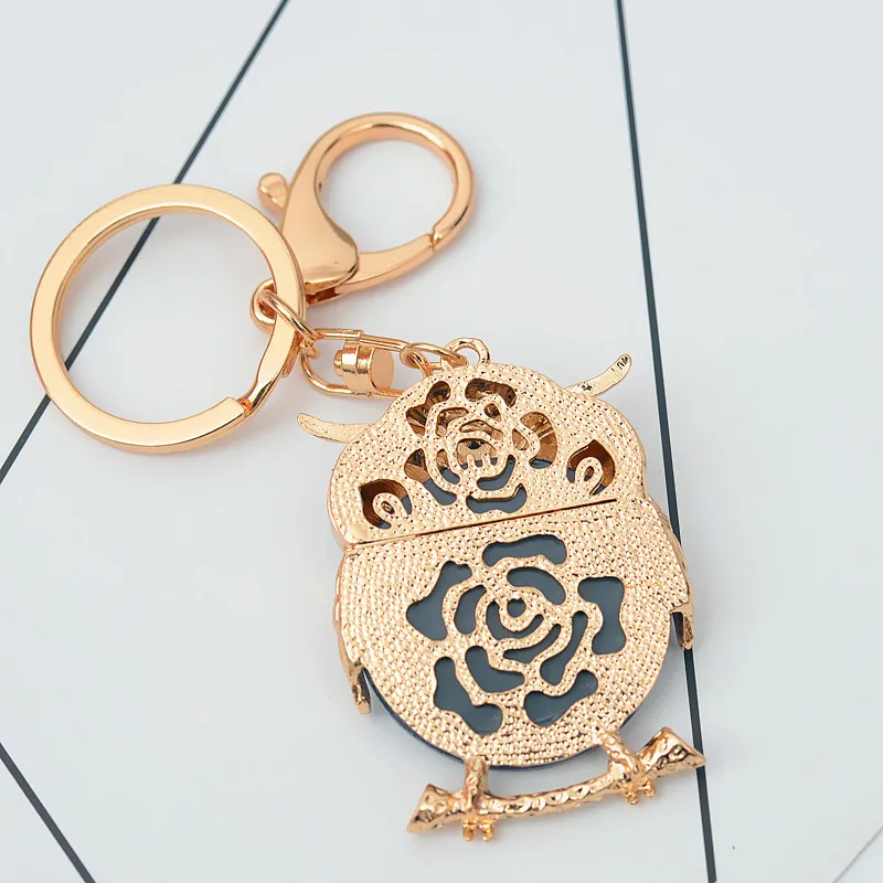Брелок для ключей RE New Cute Owl с кристаллами со стразами брелок сумка Женские