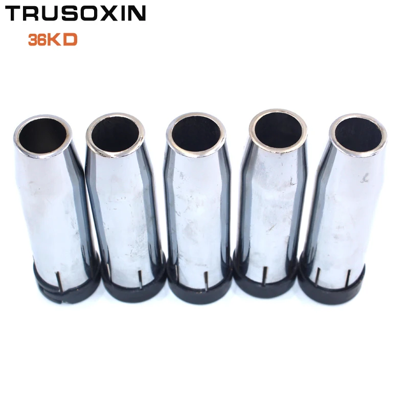 

5Pcs MIG MAG torch stainless steel shield cup of Binzel 36KD MIG gun for MIG NBC CO2 shield welding machine/welding equipment