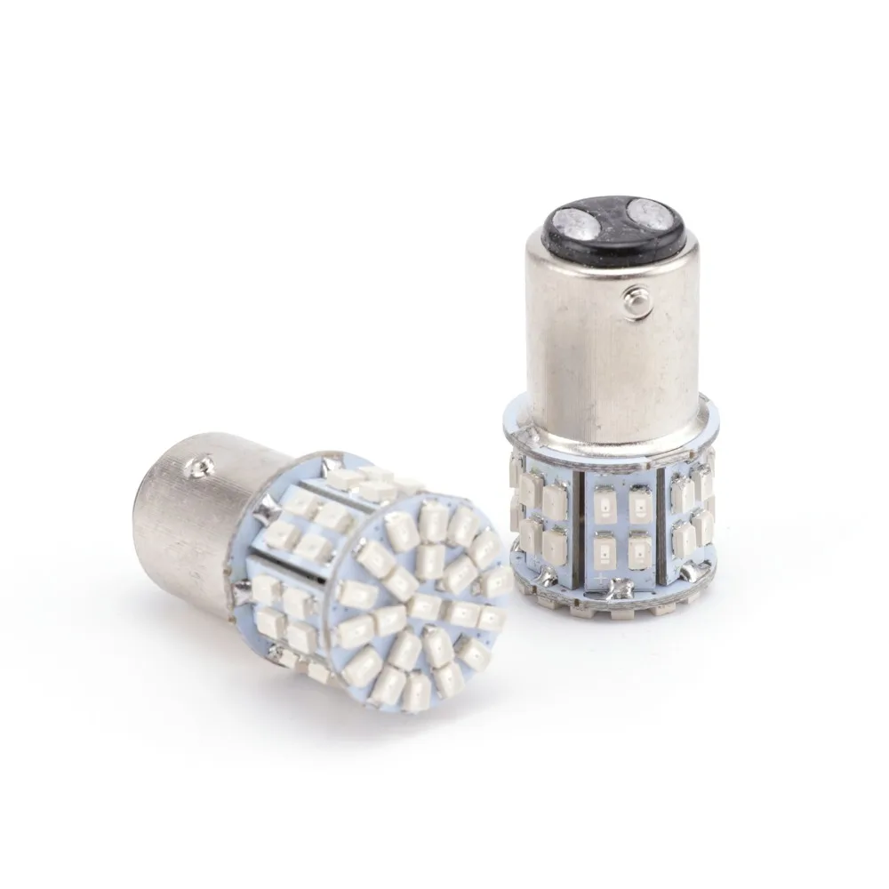 

2Pcs/set CANBUS BA15D 1157 1206 Car led Brake Tail Light Bulb DC 12V Red