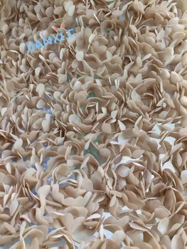 

5 yard/lot 3d flower fabric french lace with high quality David-120938 for evening dress