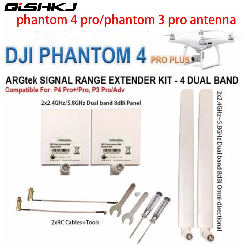 $33.88 DJI Phantom pro Antenna Kit 24G 58G Antenna Range Extender kit for DJI Phantom PRO PROADV