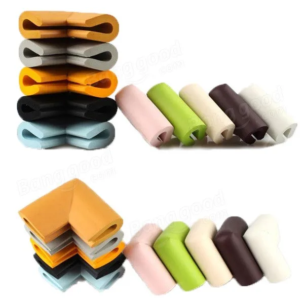 Pr/áctico hogar Mesa de seguridad para beb/és Cubierta de escritorio Esquina Super Suave Protector Suavizante Proteger la almohadilla Accesorios de seguridad para beb/és Blanco