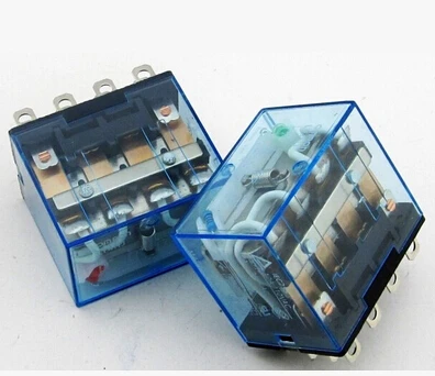 

LY4NJ LY4 HH64P 14PIN 10A Power Relay Coil 4PDT LED Indicator Lamp DC12V 24V AC110V 220V