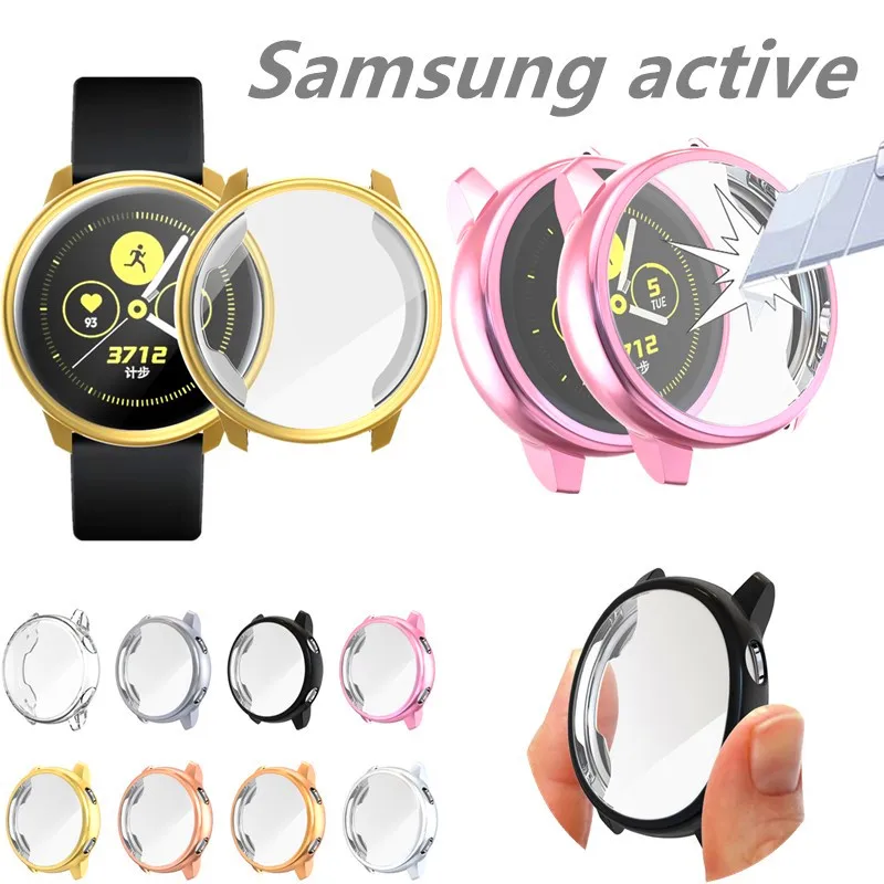 

Soft TPU Case Cover For Samsung galaxy watch Active Protection Frame For samsung Gear Watch 40mm Bumper Sleeve All-inclusive cas