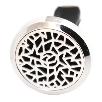 

New Design 30mm Diffuser 316 Stainless Steel Car Aroma Locket Essential Oil Car Diffuser Locket Free 50Pcs Felt Pads