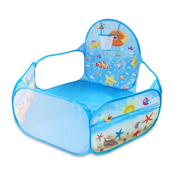 

Kids Toys Tent Ocean Series Cartoon Game Ball Pits Portable Pool Foldable Children Outdoor Sports Educational Toy With Basket
