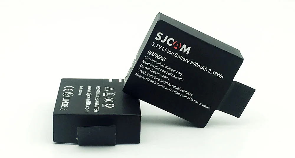 2 шт. аккумулятор SJCAM 3,7 V Li-Ion 900mAh резервные аккумуляторные батареи для SJCAM SJ4000 SJ5000 SJ5000X Elite M10 WiFi Экшн-камера