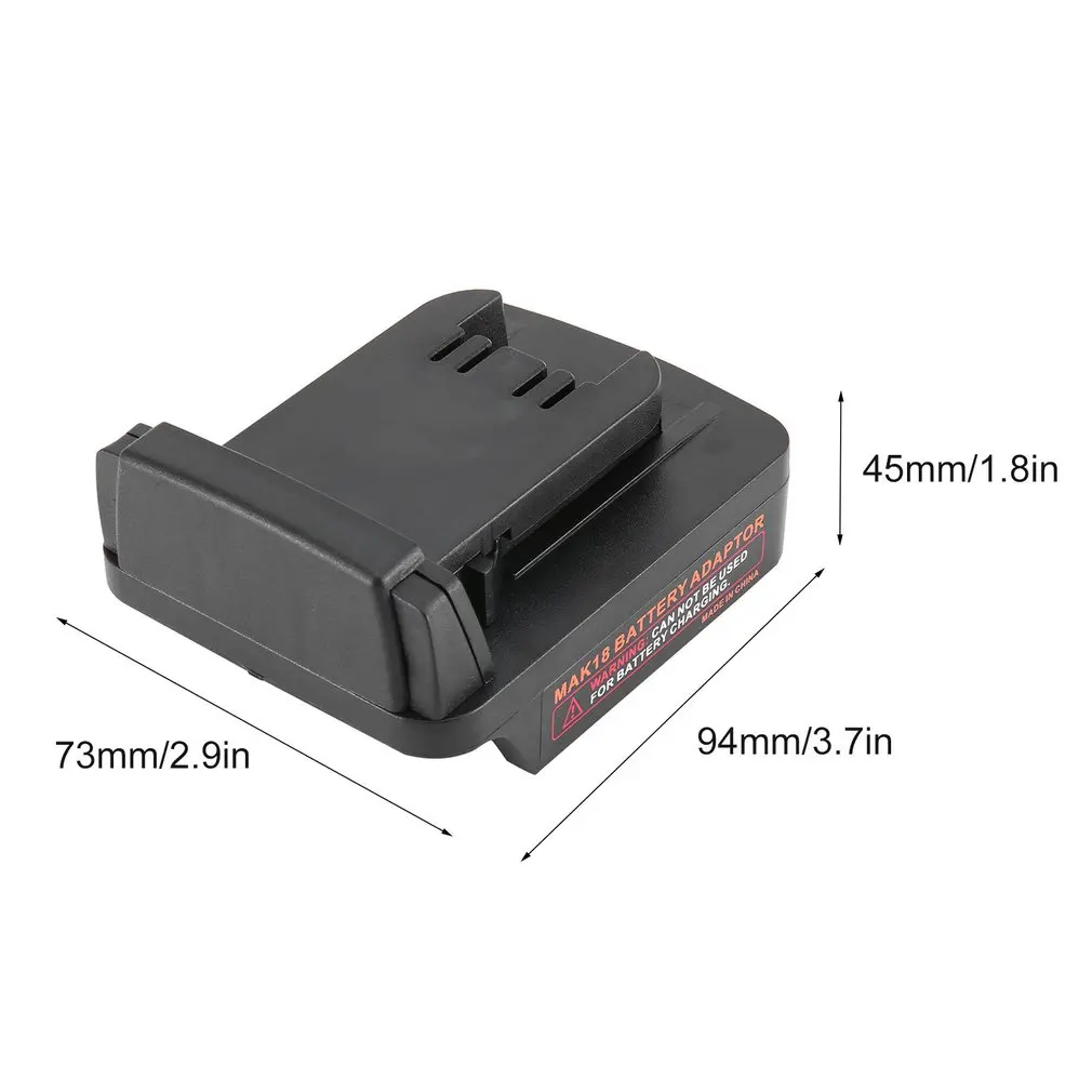 Conversion Adapter For Makita 18V Li-ion Battery Adapter For Milwaukee M18 Drill Li-ion Power Tools Battery Adapter