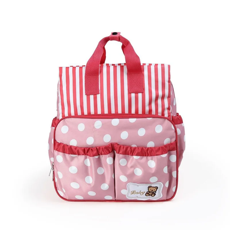 MOTOHOOD Striped Baby Bags For Mom Diaper Bag Fashion Mummy Maternity Nappy Bag Large Capacity Infant Bag Organizer (6)