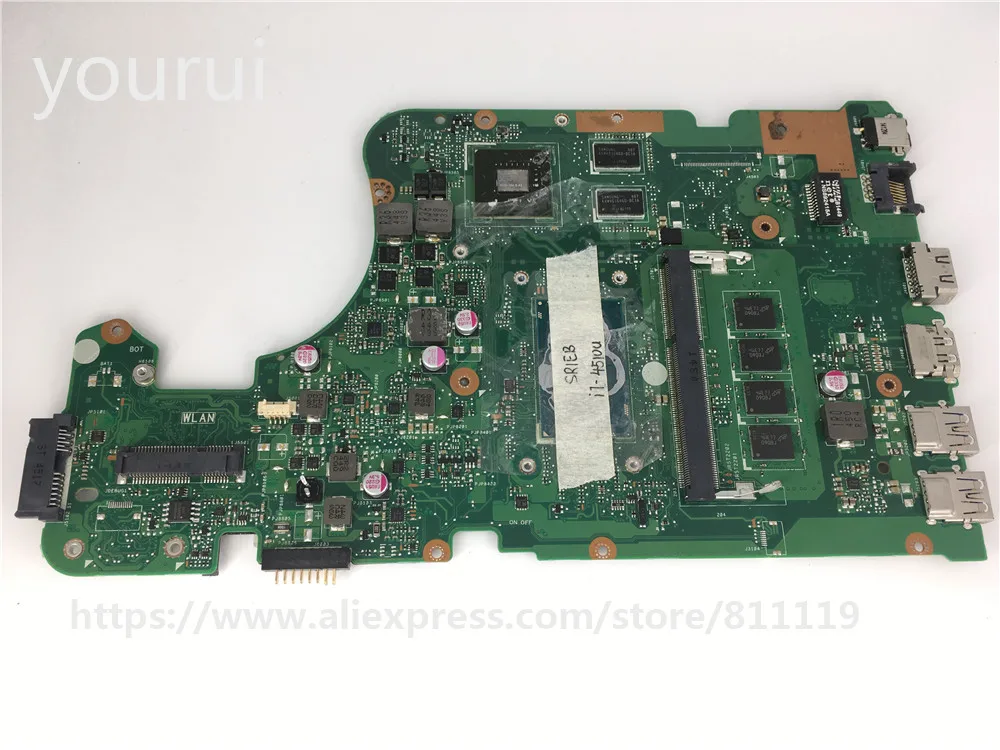 yourui For ASUS X555LD Motherboard X555L REV 3.1 Mainboard Processor i7-4510u 4GB RAM Memory Test all functions 100% | Компьютеры и
