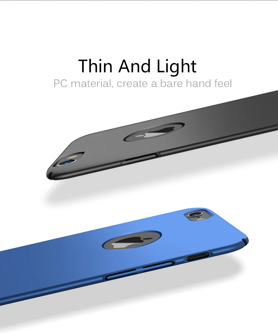 MOUSEMI Protective Case For iPhone 6 7 8 Plus Cover Slim Luxury Hard Back Matte Plastic Coque For iPhone 7 X 6 5s se Phone Cases (5)