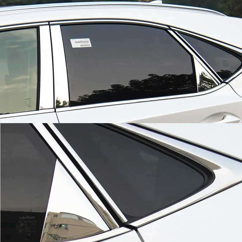 

JY SUS304 Stainless Steel Window Pillar Garnish Trim Car Styling Cover Accessories For Lexus NX300H NX200T 2015-2017