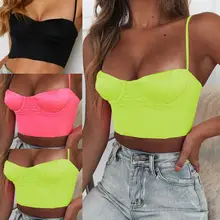 Модные женские броские женское белье с бретельками Топы бюстье бюстгальтер жилет укороченный топ Бралетт Блузка Бикини Топ Сексуальная повязка одежда с ремешками плавания