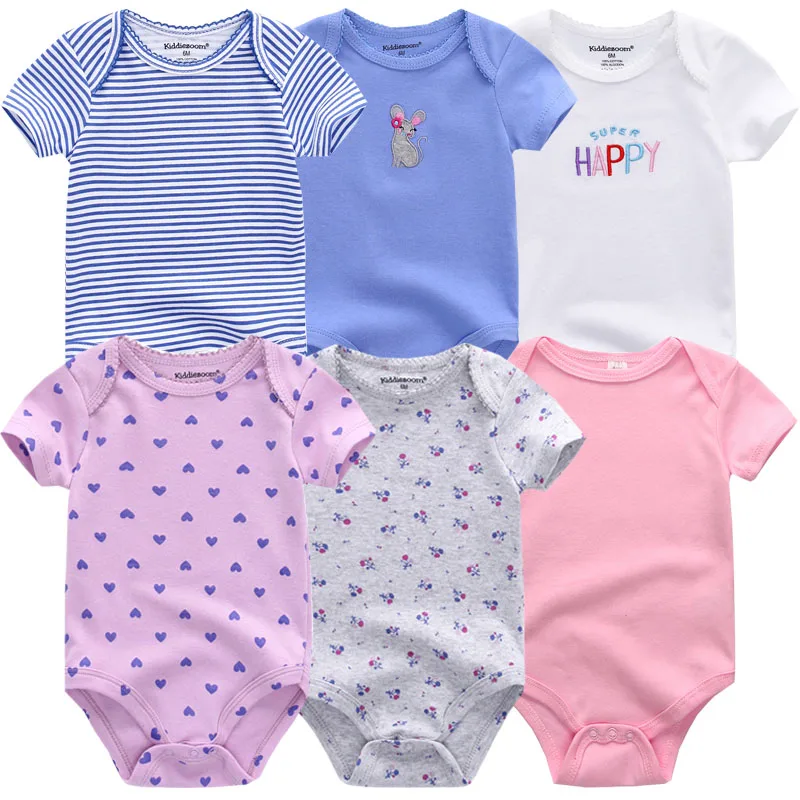 Летняя одежда для малышей; Roupas de bebe; хлопковый костюм с короткими рукавами; ropa bebe infantis; Одежда для новорожденных мальчиков и девочек; комбинезоны - Цвет: BDS6070