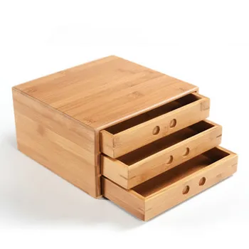 

Dirnkware Pu'er tea bamboo box black tea single double-layer three-storey multi-storey