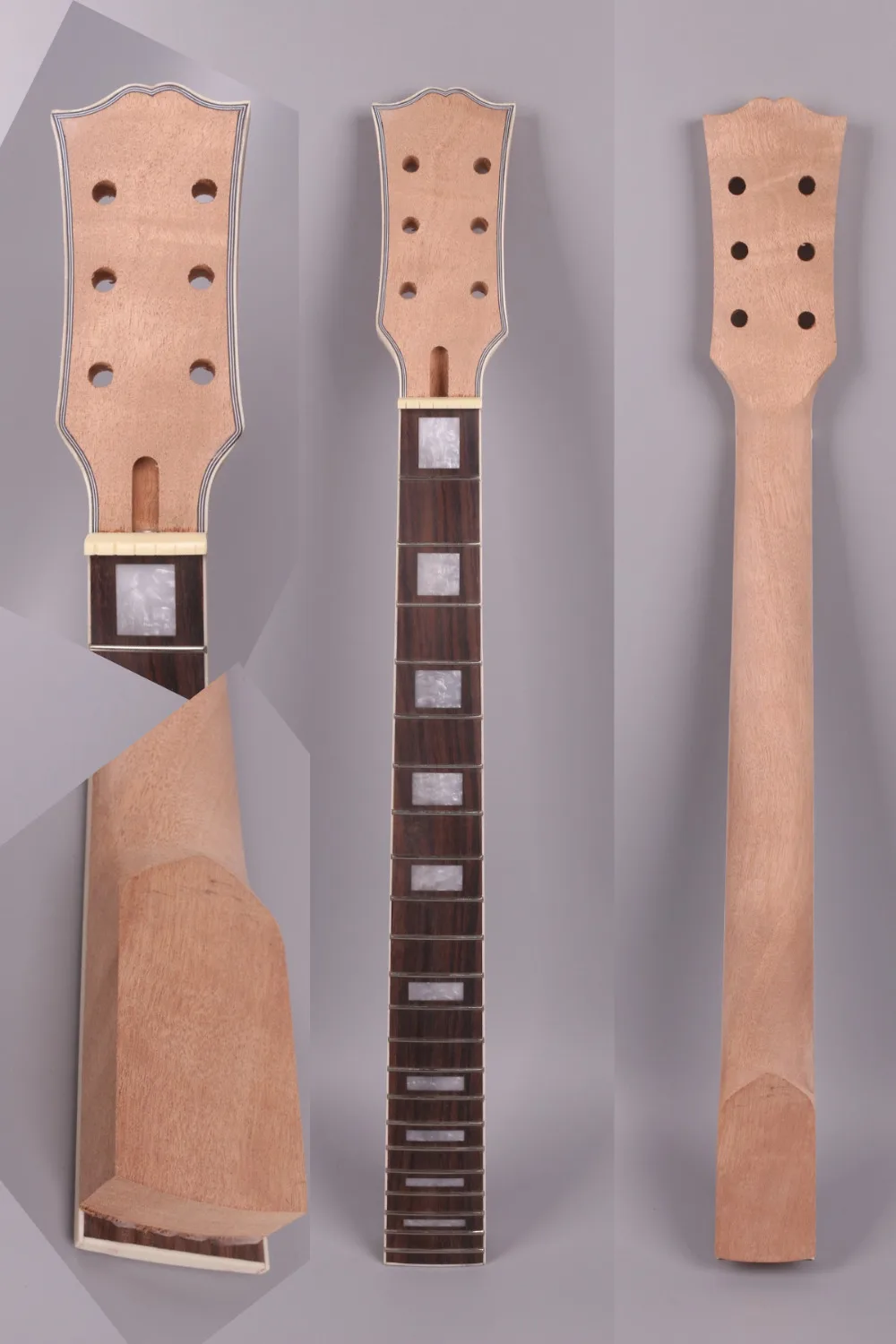

unfinishede electric guitar neck 22 fret Locking nut 628mm 24.75 inch mahogany made and rosewood fingerboard 007#