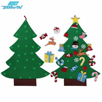 

RCtown Kids DIY Felt 3D Christmas Tree toy with Ornaments for Manual Classroom Creative Handmade Toys Xmas Gifts zk30