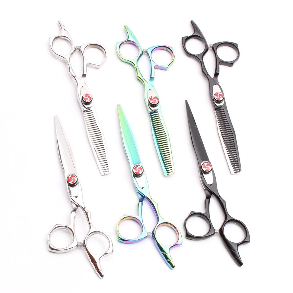

C9017 6.0'' 17.5cm JP 440C Customized Brand Professional Scissors for Hairdressers Cutting Shears Thinning Scissors Styling Tool