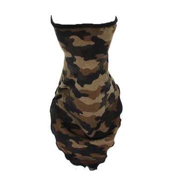 

Camouflage Women Breathable Half-face Mask Bike Bicycle Mask Soft Lady Triangular Mask Riding Windproof Sunscreen Collar MS007