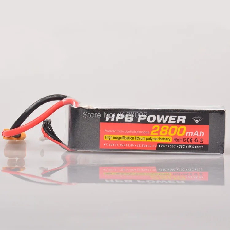 RC Quadcopter Car Battery HPB 14.8v 30c 2800mah Lipo Batterylipo