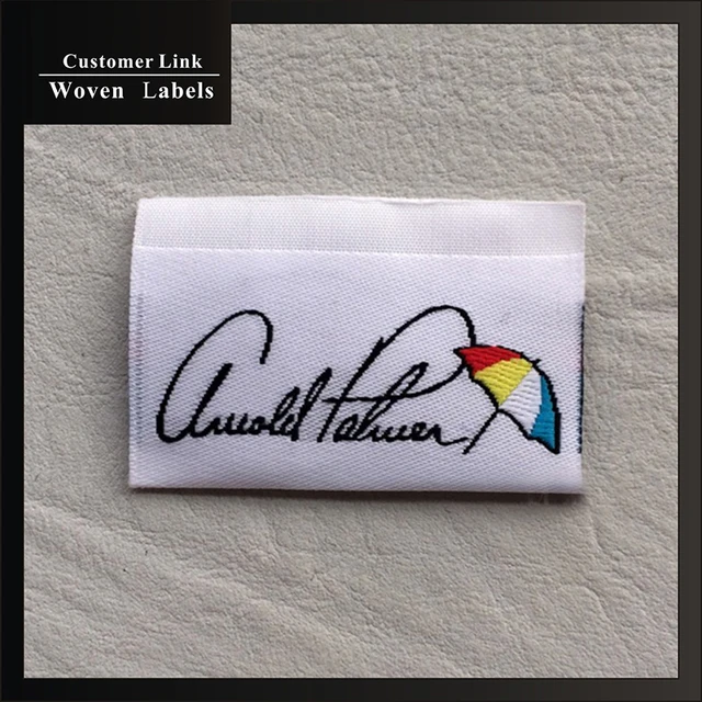 custom woven fabric labels high quality washable handmade clothing