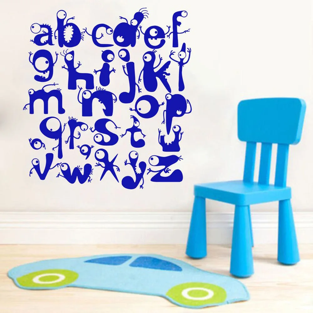 26 Abstract Cute Toys English Letters Vinyl Wall Decor Baby Room Playroom Modern Home Decoration Art Murals Wallpapers C335 | Дом и сад