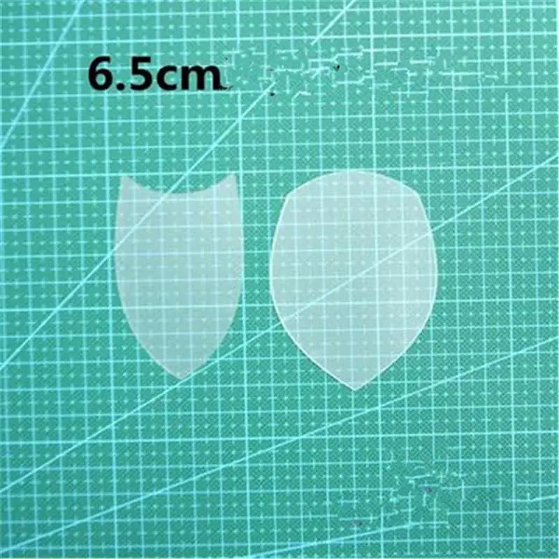 1 Набор, пластиковая доска для рисования, лоскутный шаблон, матовый, из трех частей, из четырех частей, многоразовые, для рукоделия, Швейные аксессуары, сумка, ткань, сделай сам - Цвет: 6.5 cm semicircle