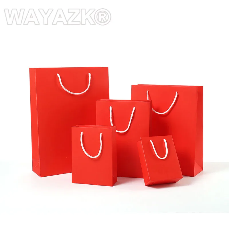wedding gift paper bag red