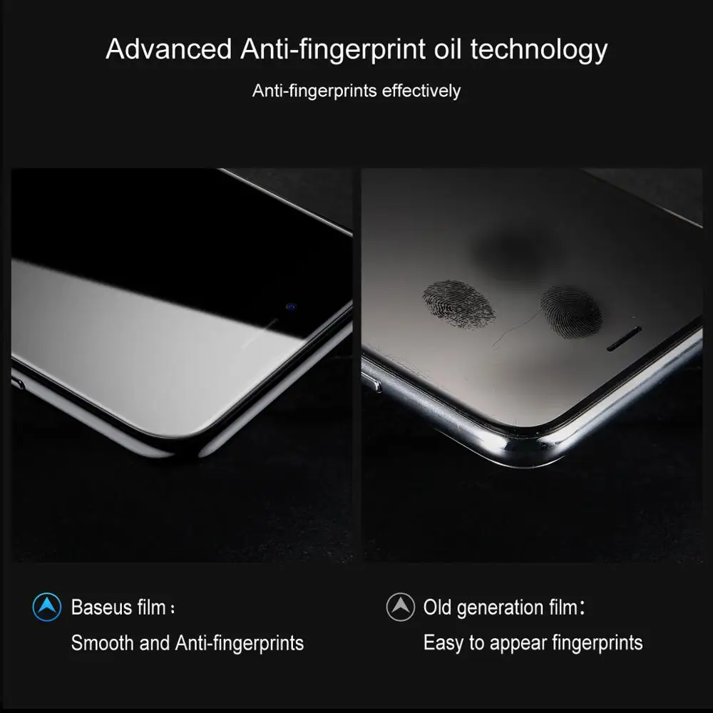 Baseus для iPhone 8 7 Защита экрана ультра тонкий 9 H устойчивый к царапинам закаленное