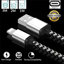 1 м/2 м/3 м Тип usb C кабель USB-C быстрая зарядная Зарядка адаптер кабель провод для Samsung S8 Note 8 для Google Pixel2 для Oneplus 5 T