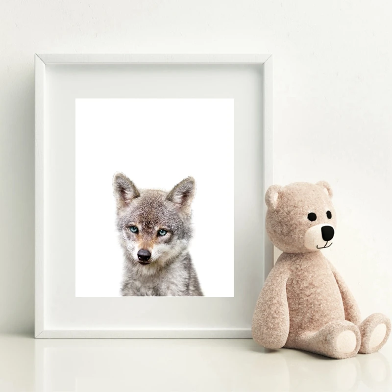 Baby Aoodland Animals Poster Nursery Decor