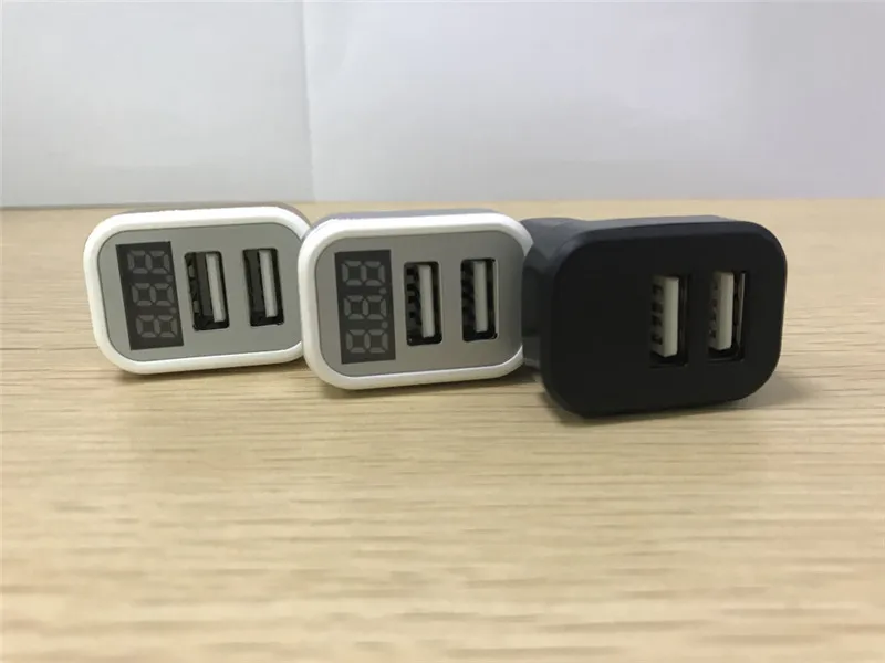 Dual USB Port LED Display Cigarette lighter Car Charger (13)