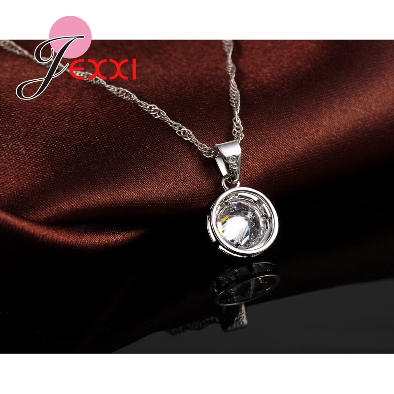 Classical-Circular-Rose-Pendant-Jewelry-Set-CZ-Cubic-Zirconia-925-Sterling-Silver-Necklace-And-Earrings-Set (3)