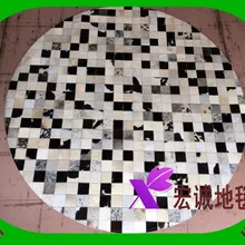 Модный художественный ковер Натуральная Воловья кожа ковер в форме цветка