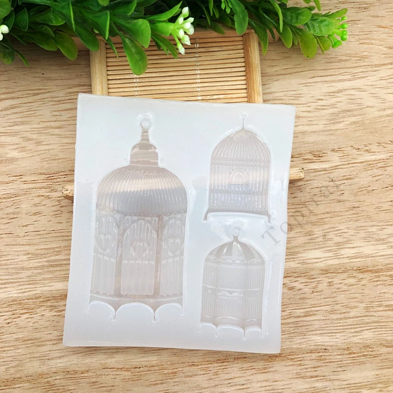 

1pcs Bird Cage Resin Charms UV Resin Jewelry Liquid Silicone Mold For DIY Pendant Intersperse Decorate Making Jewelry