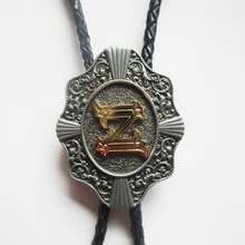 Jeansfriend начальный буквенный Z западный свадебный галстук шейный галстук кожаное ожерелье