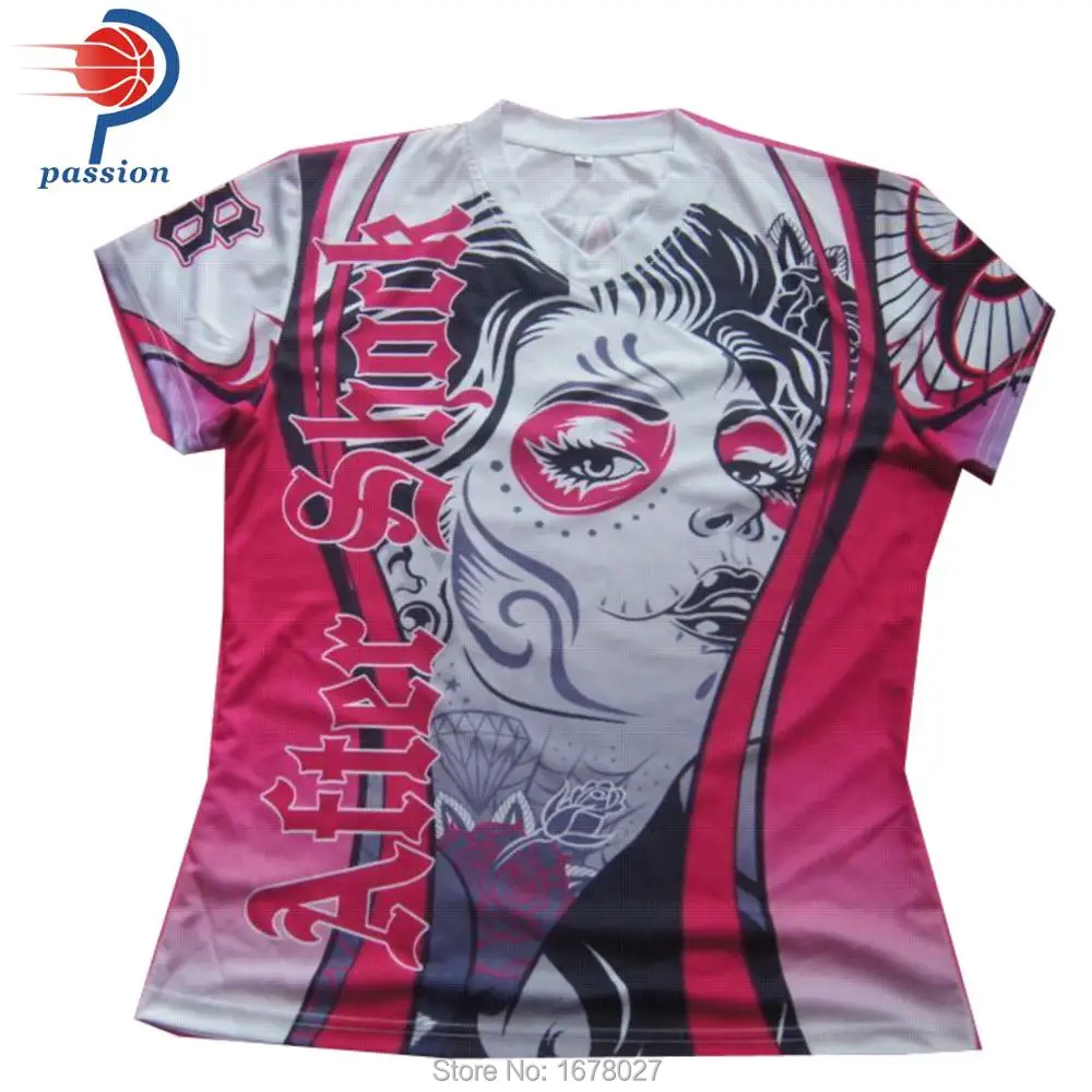 

#15 Customize Full Sublimation Design Women's Slim Fit Softball Tshirts