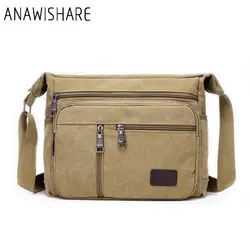 Anawishare Винтаж Для мужчин Курьерские сумки Холст Crossbody сумки для Для мужчин сумки на плечо Бизнес Для мужчин Сумки высокое качество Yt66