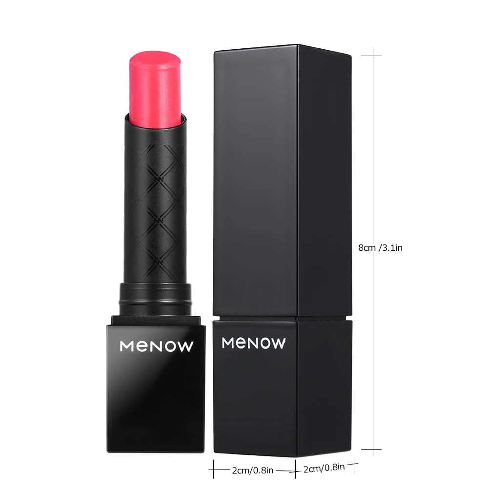 MENOW Matte Lipsticks Moisture Cosmetic Tint Lips Rouge Non Stick-on Cup Long Lasting Makeup Lip Cream Nude Makeup Lipstick